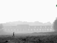 عکسی از زاینده رود که اشک همه را درآورد