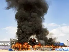 آتش زدن کوهی از مواد مخدر در کهریزک / تصاویر جنجالی منتشر شد